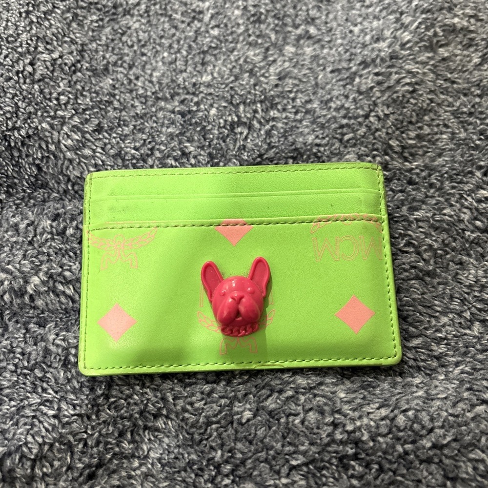 Mcm Card Holder French Bull Dog